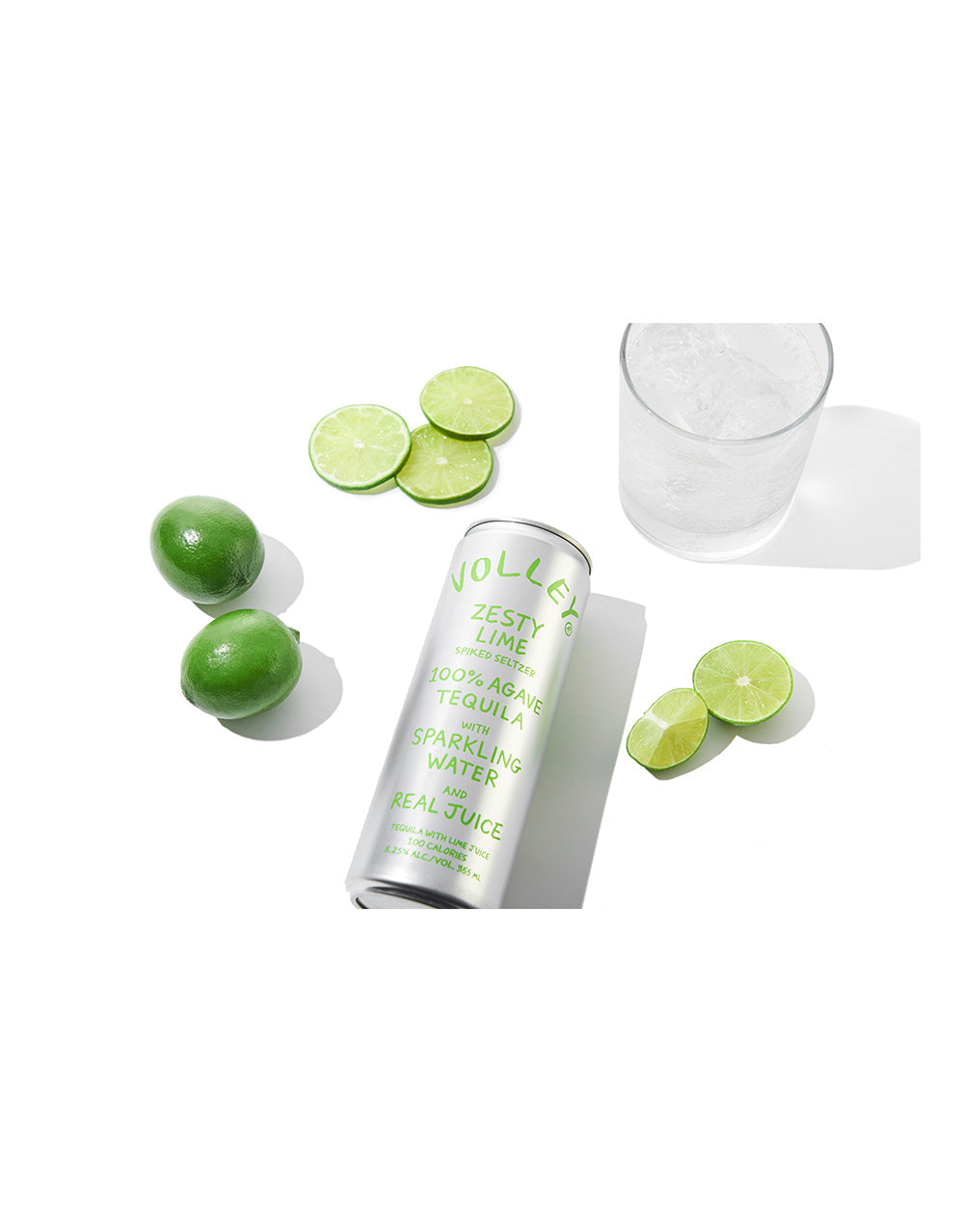 Volley Zesty Lime Tequila Seltzer – Case of 24